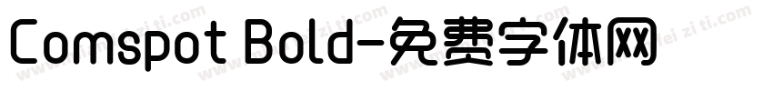 Comspot Bold字体转换